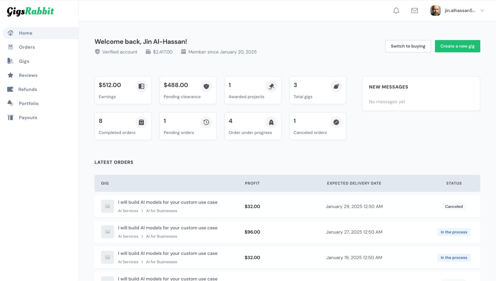 Seller Interface Demo